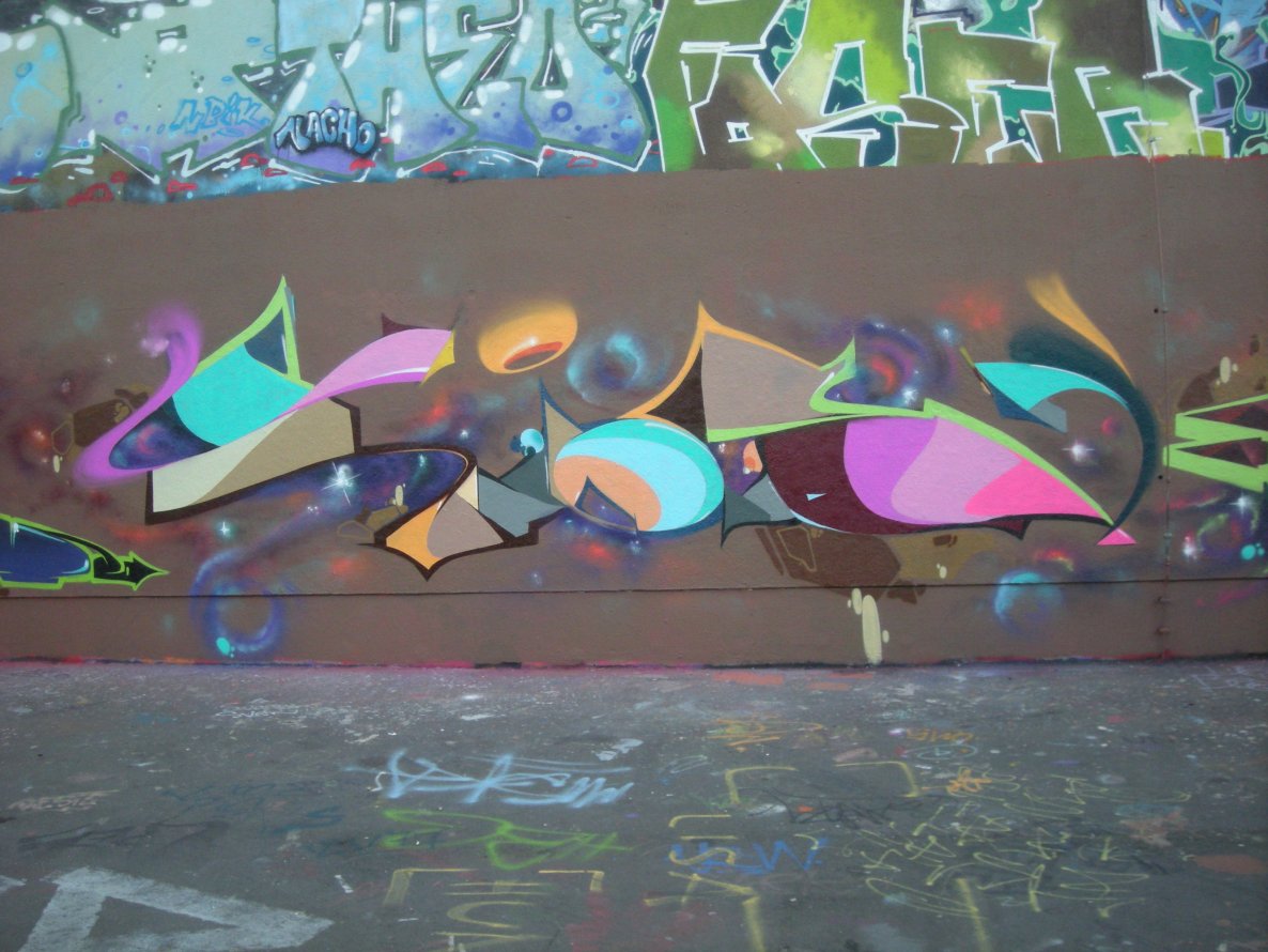 Graffiti Wall in Leipzig - Photo by Nameless (2014)