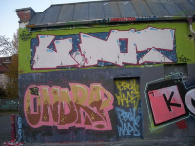 Graffiti Wall in Leipzig - Photo by Nameless - UNOT, ONDRA (2014)
