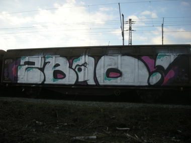 Graffiti Train in Osnabrück - Photo by Nameless - 2B, 2BAD (2017)