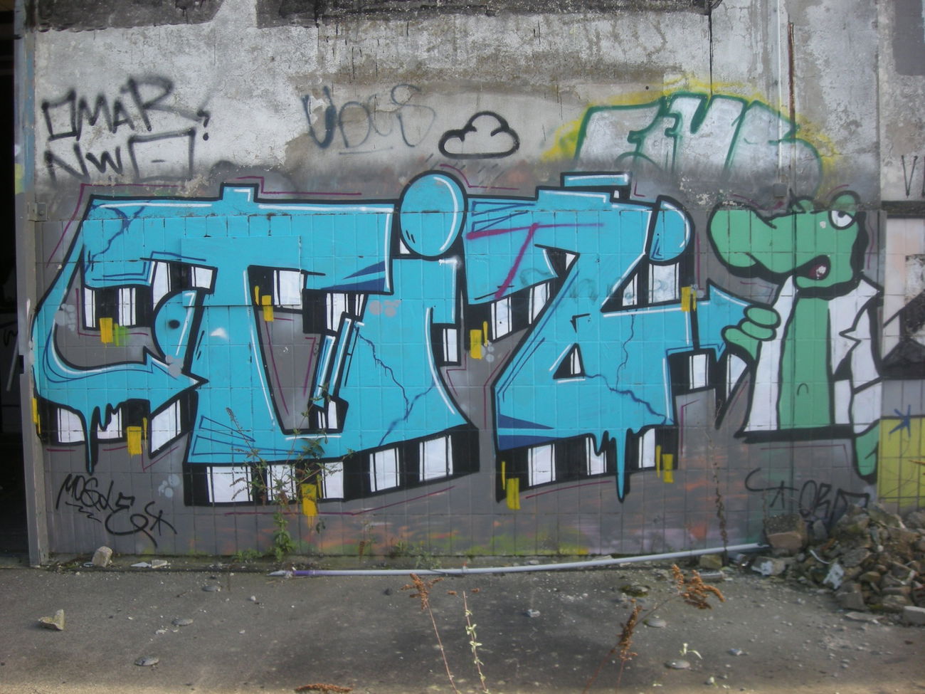 Graffiti Wall in Bonn - Photo by Nameless - TIZ (2017)