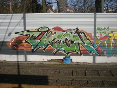 Graffiti Wall in OSNABRÜCK HASETOR BAHNHOF - Photo by Nameless - ABM, IKON (2014)