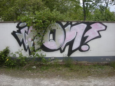 Graffiti Wall in Osnabrück hans calmeyer platz - Photo by Nameless - IKON, ABM