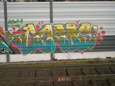 Graffiti Bombing in Osnabrück - Photo by Nameless - GEKOS (2014)