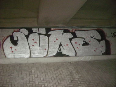 Graffiti Bombing in Osnabrück - Photo by Nameless - JÜKS (2013)