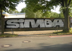 Graffiti Bombing in Osnabrück - Photo by Nameless - SIMBA, ABM, TGF (2016)