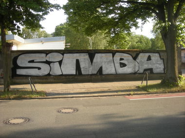 Graffiti Bombing in Osnabrück - Photo by Nameless - SIMBA, ABM, TGF (2016)