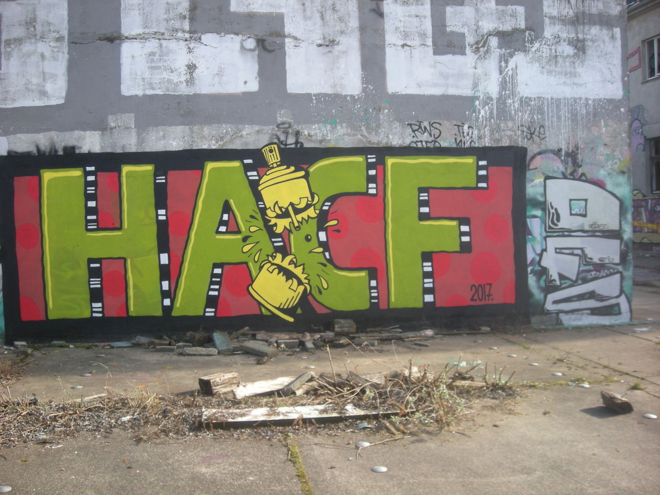 Graffiti Wall in Bonn - Photo by Nameless - HACF (2017)