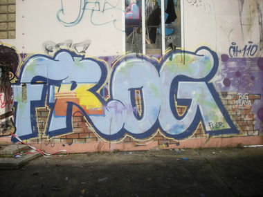 Graffiti Wall in Bonn - Photo by Nameless - FROG (2016)