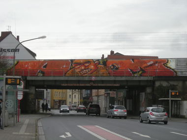 Graffiti Wall in Osnabrück - Photo by Nameless - ABM (2017)