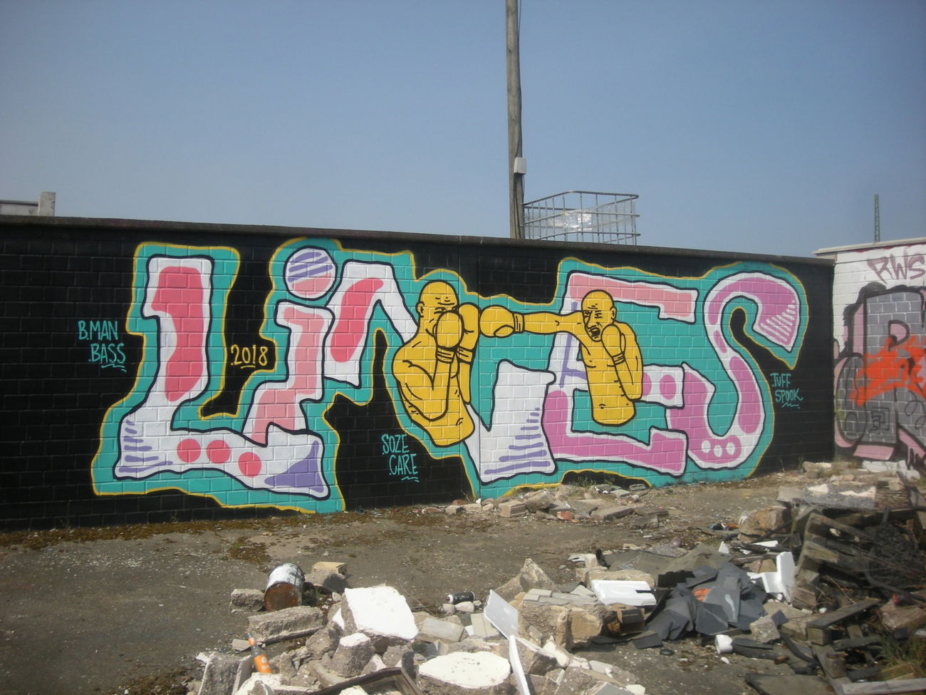 Graffiti Wall in Bonn - Photo by Nameless - LINES (2018)