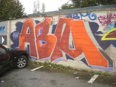 Graffiti Wall in Osnabrück - Photo by Nameless - SIMBA, ABM (2016)