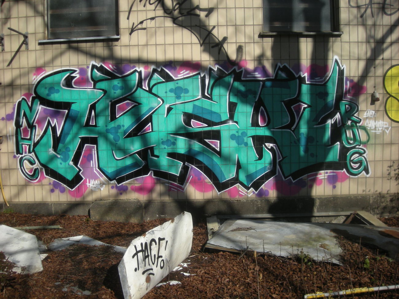 Graffiti Wall in Bonn - Photo by Nameless - HUSKI, NHC, RUG (2017)