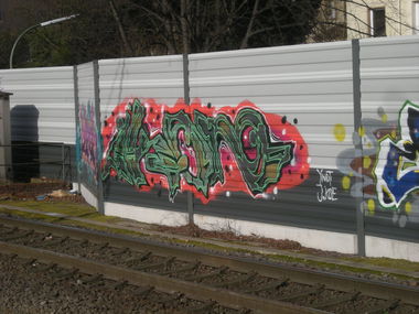 Graffiti Wall in Osnabrück hasetor bahnhof - Photo by Nameless - IKON, ABM