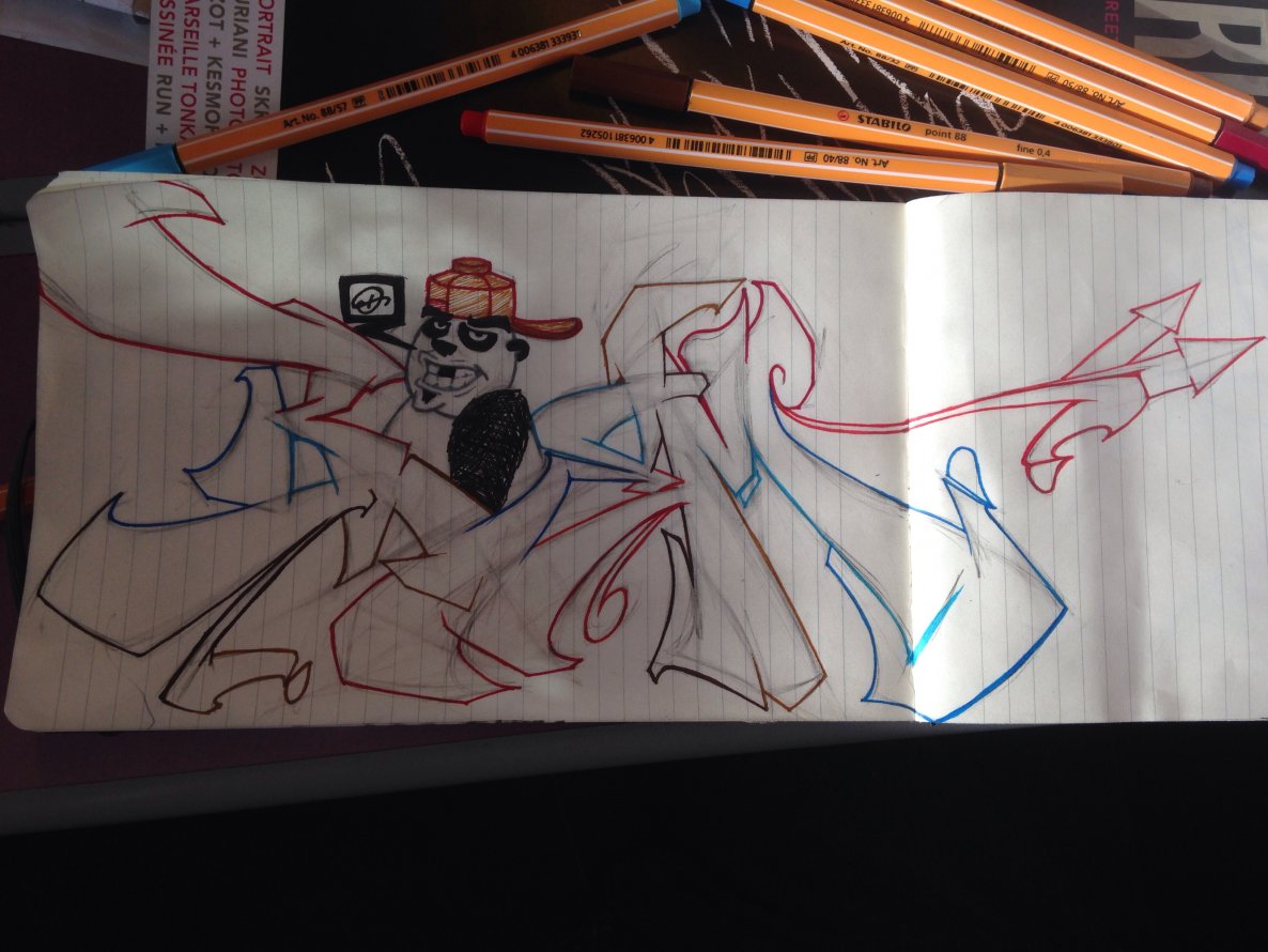 Graffiti Sketch - Photo by Naser