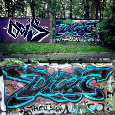 Graffiti Wall - Photo by Naskinach - dicit, tvp, crew