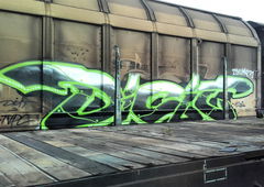 Graffiti Train - Photo by Naskinach - dicit, tvp, crew (2017)