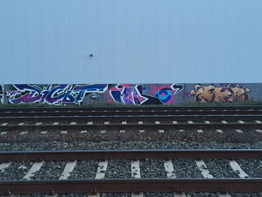 Graffiti Wall - Photo by Naskinach - dicit, miska, sper