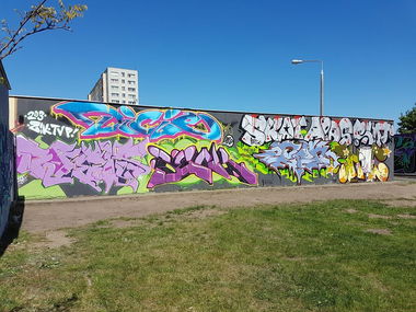 Graffiti Wall in Ustal miejsce - Photo by Naskinach - Diciemeksseokpukshogskateidsshot, 2018, bydgoszcz