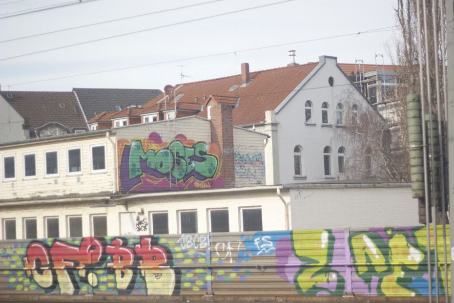 Graffiti Wall in Hannover - Photo by Naviz - MOSES, OF, BB
