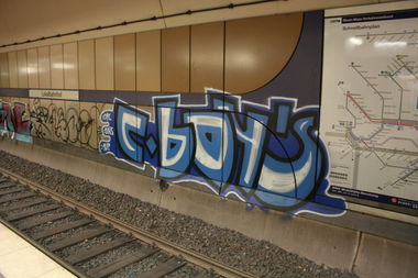Graffiti Bombing in Frankfurt - Photo by Naviz - CBOYS, C, BOYS