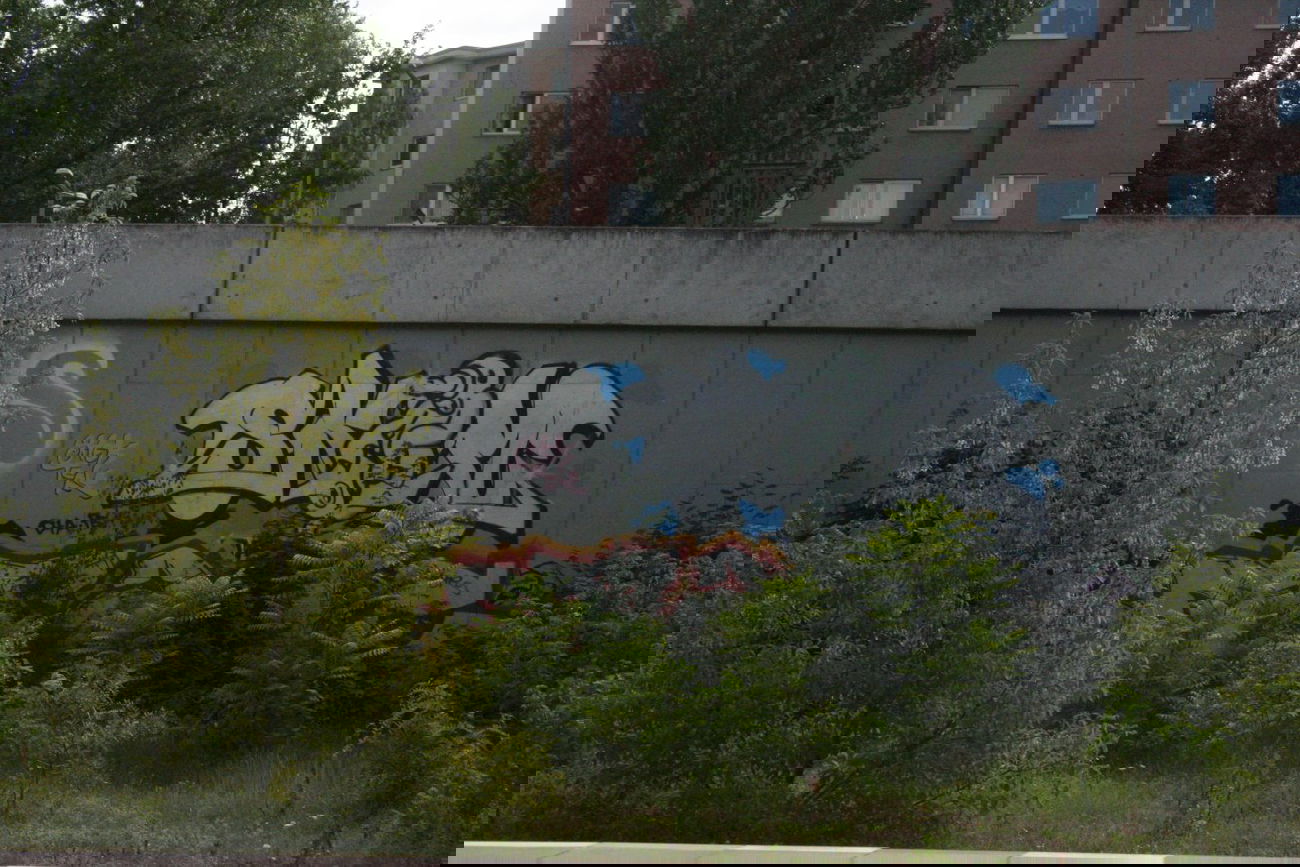 Graffiti Wall in Berlin - Photo by Naviz - SKIM, BERLIN, TRAINLINE
