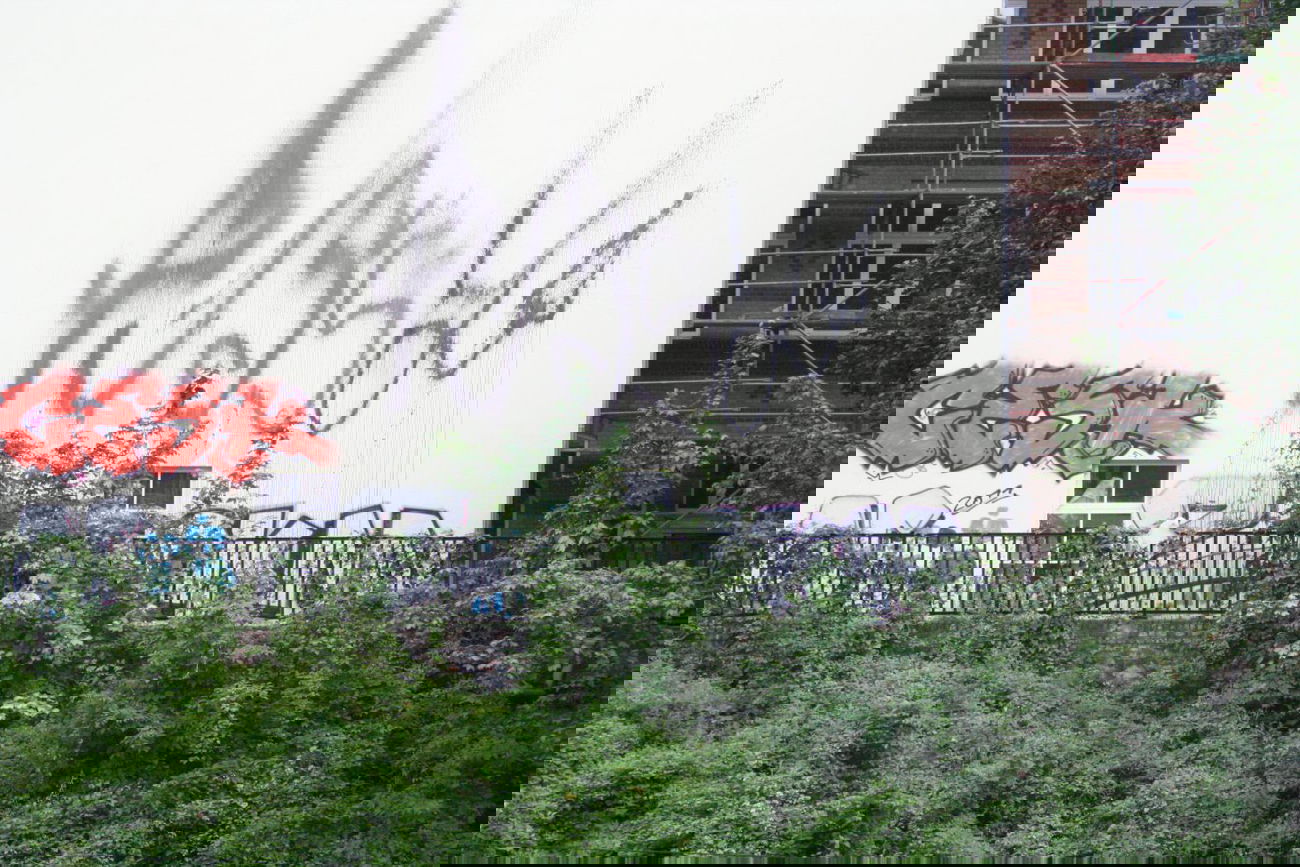 Graffiti Wall in Berlin - Photo by Naviz - PUSSY, CESK, TAG