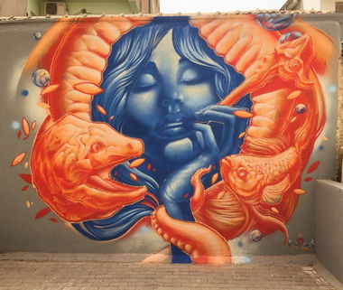 Graffiti Wall - Photo by Nazca