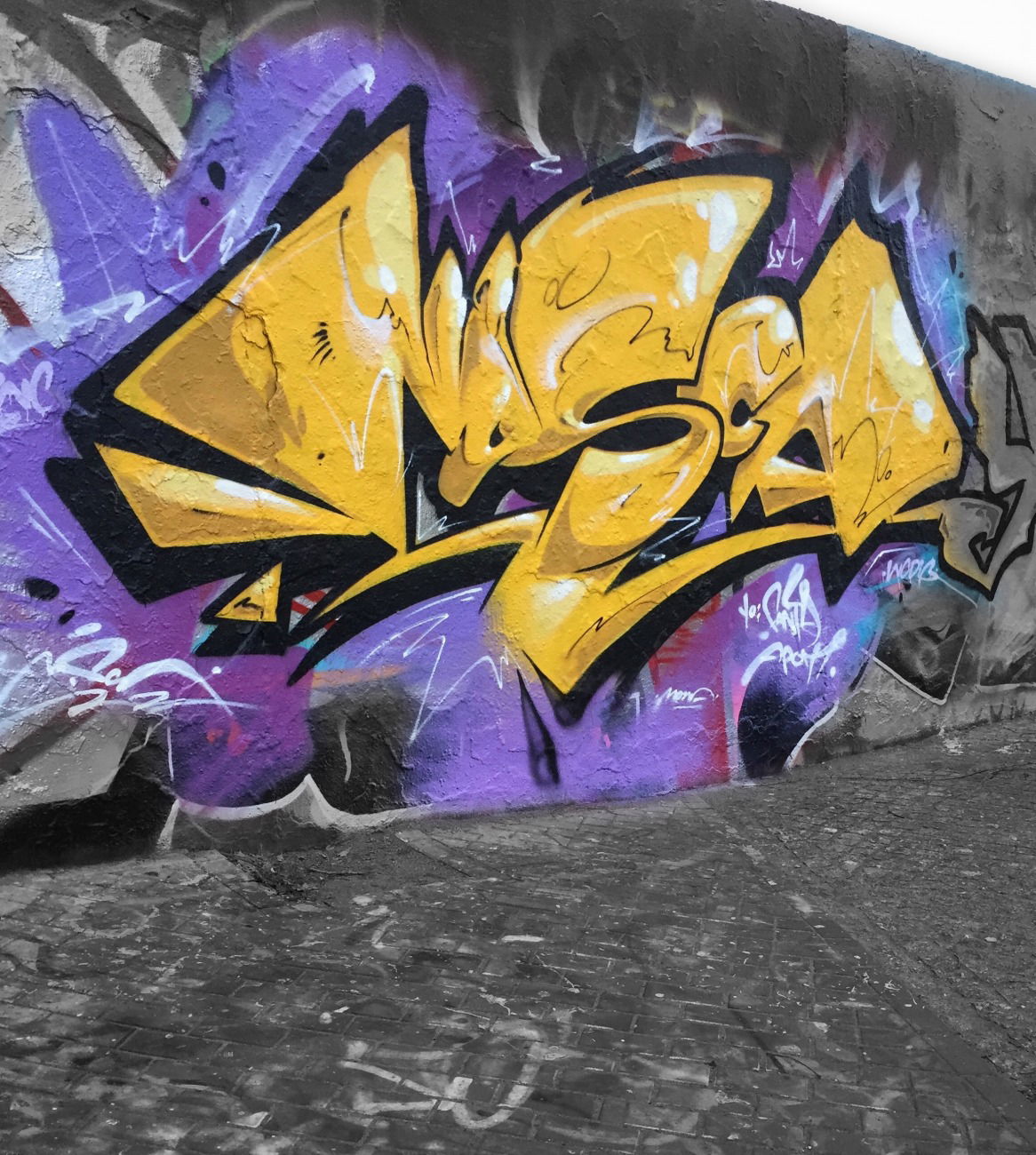 Graffiti Wall - Photo by Nazca
