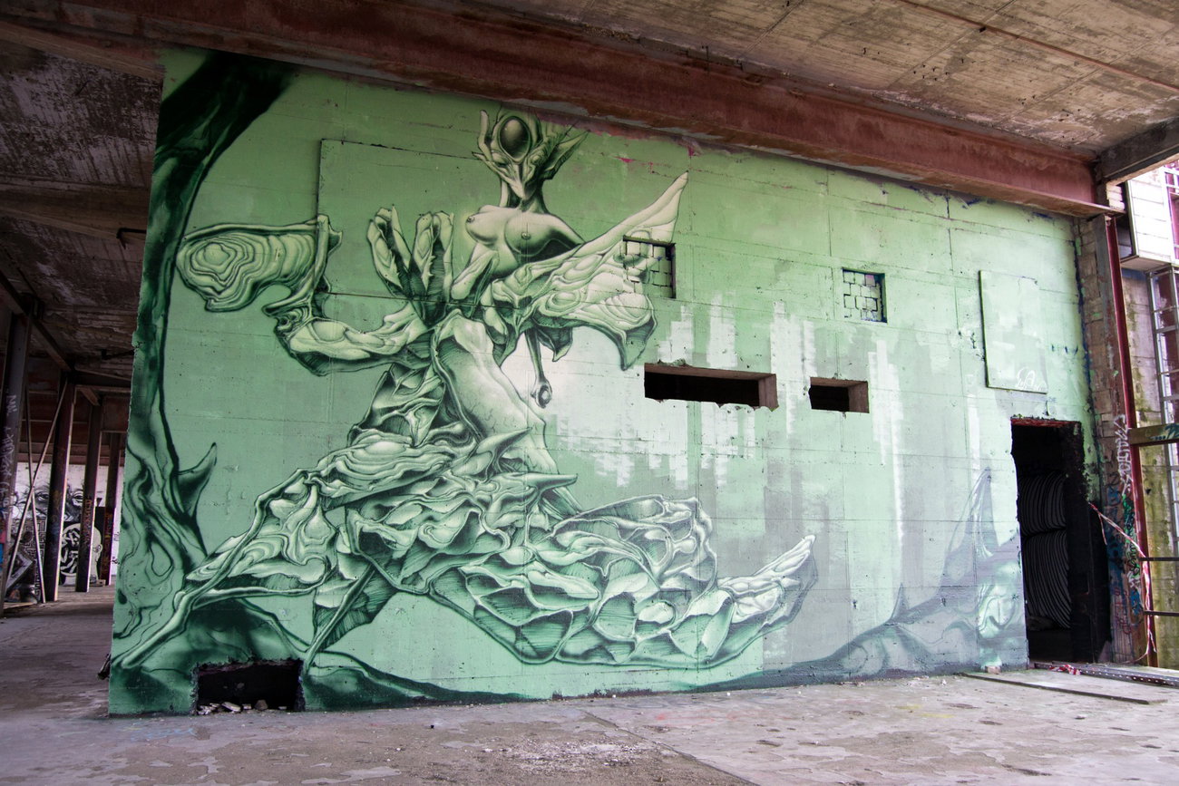 Graffiti Wall - Photo by Nazca - berlingraffiti, berlin, teufelsberg (2015)
