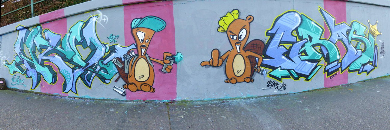 Graffiti Wall - Photo by NeToXiK126 - saarbrücken, ntx, eras (2014)