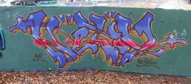 Graffiti Wall in Homburg - Photo by NeToXiK126 - NeToX, HF, 126 (2014)