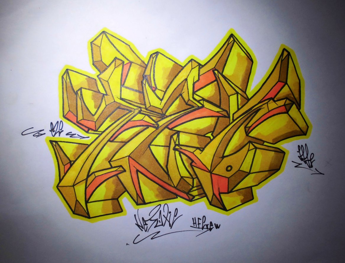 Graffiti Sketch - Photo by NeToXiK126 - 126, netoxik, hfc (2014)