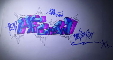 Graffiti Sketch - Photo by NeToXiK126 - hf, hfcrew, 126 (2014)
