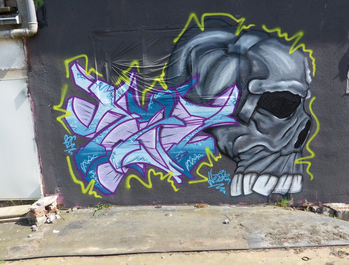 Graffiti Wall - Photo by NeToXiK126 - 126er, skull, netoxik (2014)