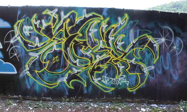 Graffiti Wall - Photo by NeToXiK126 - toxik, 126, hfk (2014)