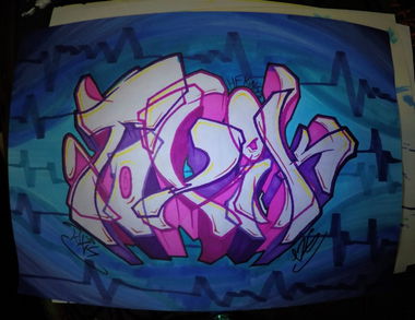 Graffiti Sketch in Saarpfalz-Kreis - Photo by NeToXiK126 - toxik, hf, kings (2015)