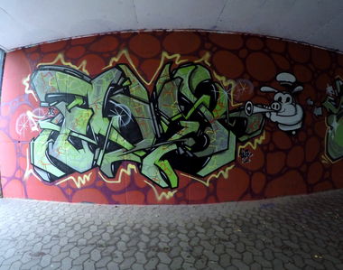 Graffiti Wall in Homburg - Photo by NeToXiK126 - Toxik, 126, hfc (2015)