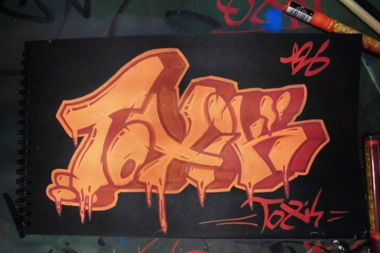 Graffiti Sketch in Saarpfalz-Kreis - Photo by NeToXiK126 - toxik, 126, hf (2015)