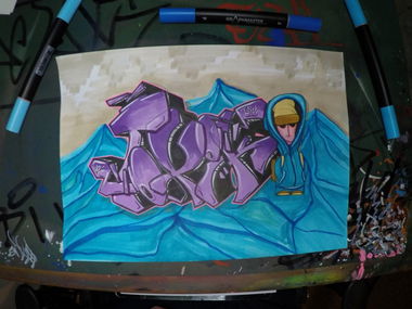 Graffiti Sketch in Saarpfalz-Kreis - Photo by NeToXiK126 - toxik, hf, 126 (2015)