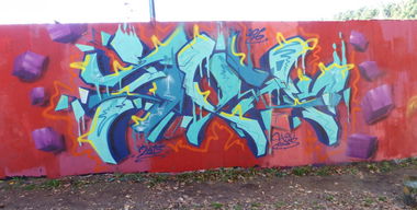 Graffiti Wall in Saarpfalz-Kreis - Photo by NeToXiK126 - toxik, 126, hf (2015)