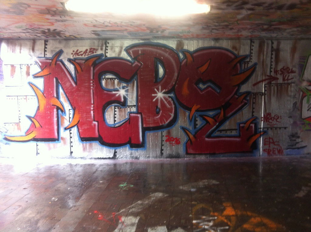 Graffiti Wall in Freiburg im breisgau - Photo by NebQ - NebQ, Elzpainters (2016)