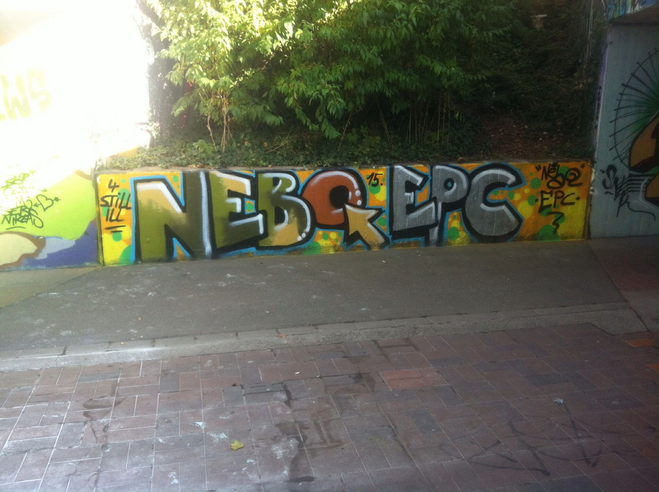 Graffiti in Freiburg im breisgau - Photo by NebQ - NebQ, Elzpainters, EPC (2015)