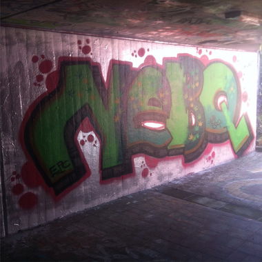 Graffiti Wall - Photo by NebQ - NebQ, EPC, Freiburg (2016)