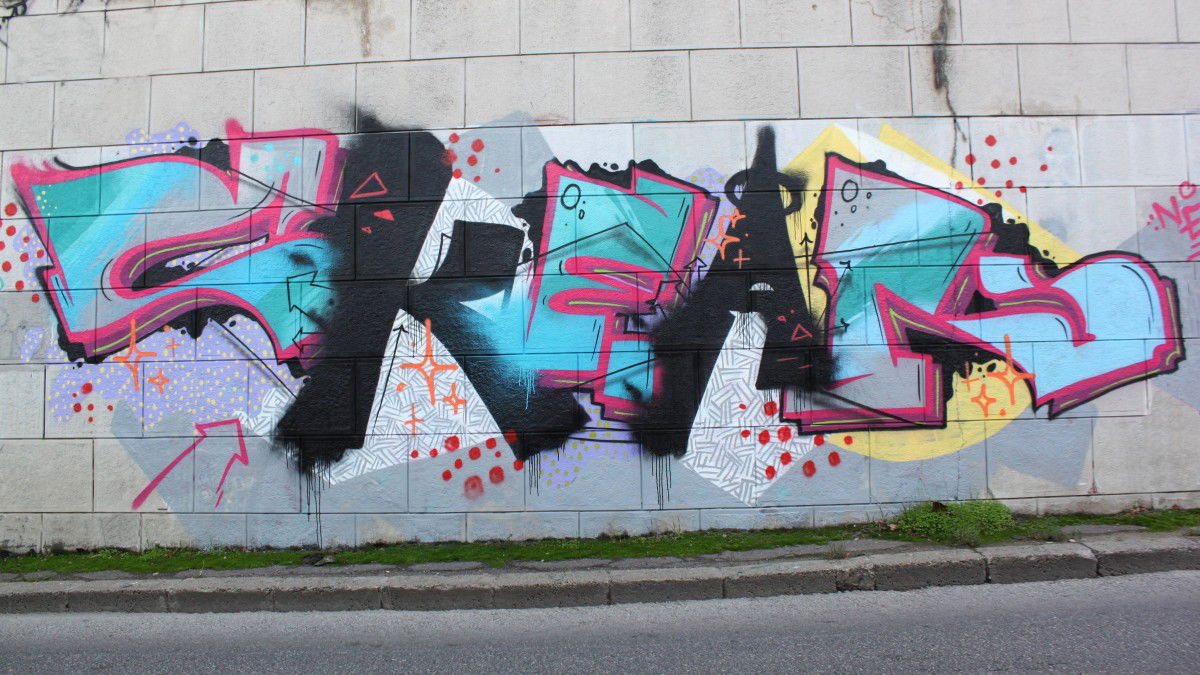 Graffiti Bombing in Timisoara - Photo by Neks - SKEN, NEKS, ZAM