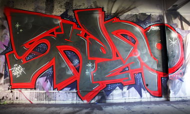 Graffiti Wall in Timi?oara - Photo by Neks - sken, skan, neks (2014)