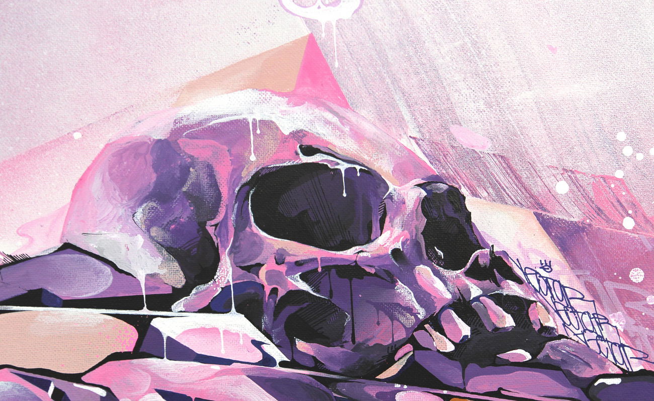 Graffiti Sketch - Photo by NektariumC - nektar, detail, skull (2016)