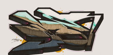 Graffiti Sketch - Photo by NektariumC - yhok, jahok, 2014 (2014)