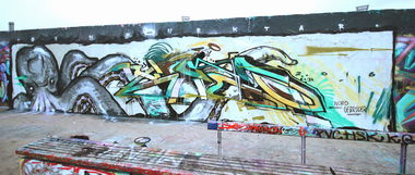 Graffiti Wall - Photo by NektariumC - berlin, mauerpark, krake (2016)