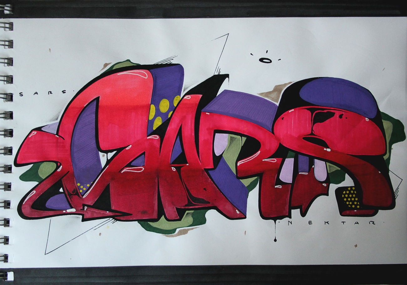 Graffiti Sketch - Photo by NektariumC - sars, nektar, new (2015)