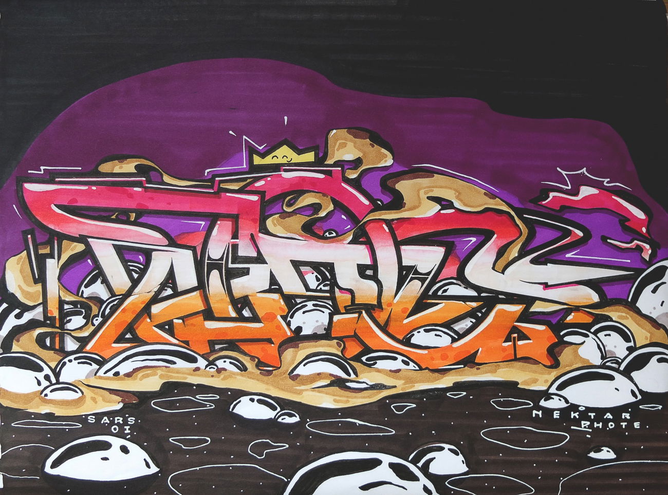 Graffiti Sketch - Photo by NektariumC - nektar, graffiti, yoah (2016)